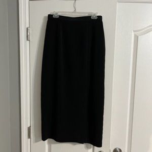 Sag Harbor Women's Slit Skirt 10 Black
